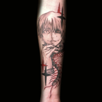 tattoo artist tattooist tatoueur Davide Bestia Cannes Nice tatouage japonais studios gibli manga
