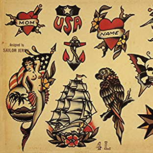tattoo old school trad traditionnel traditional sailor marin guy vintage ed hardy sailor jerry birdie cannes tattoo tatouage